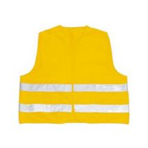 Chalecos de emergencia T 100 % poliéster sujeción por velcro naranja