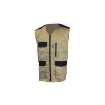 Chaleco de trabajo ligero Cepovett Kargo pro - beige y negro - Talla 1