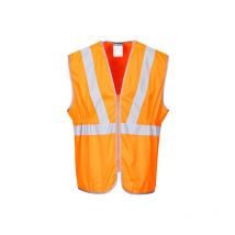 Portwest - Chaleco largo de alta visibilidad ris de poliéster color naranja con cintas reflectantes RT20 xxl Naranja