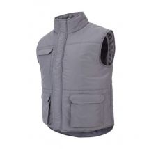 205901 Gilet imbottito multitasche, colore grigio, taglia xl - Velilla