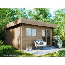 Direct Abris - Chalet de jardin bois julia 16m2 - 44mm