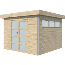Gardenas - Chalet en bois profil aluminium contemporain 8.7 m² Sans option