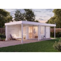 Chalet sauna Johanna-40 Plus Naturel , 40 mm Épaisseur de paroi 718 x 404 cm
