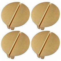 Alwaysh - Ahlsen Champagnergold Schubladengriffe, 2,5' Halbmond Schubladengriffe