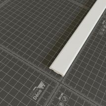 Champlat pvc Cellulaire 25 mm - Longueur 1 m - Blanc