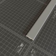 Mon Marché Déco - Champlat pvc Cellulaire 25 mm - Longueur 2.50 m - Gris, Lot de 5