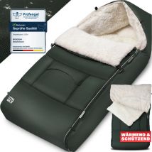 Chancelière pour bébé hiver avec réflecteurs fermeture éclair buggy lavable sac de couchage couverture douillette-Anthracite - Monzana