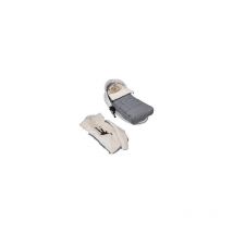 Couvre-pieds pour poussette Gris - Nounours - Maxi-Cosi avec sac de rangement - Gris - Monzana