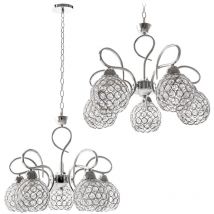 Chandelier Toolight APP635-5C Crystal 5-light points E27 44x44x88cm