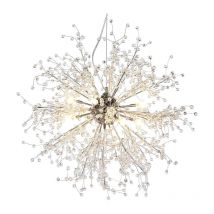 Chandeliers Firework led Light Stainless Steel Crystal Pendant Lighting Ceiling Light Fixtures Chandeliers Lighting,Dia 23.5 inch - Ganeed