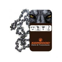 Kerwood - Chaîne pour tronçonneuse 3/8' 1,5 mm. 64 maillons. Gouge profil demi carré