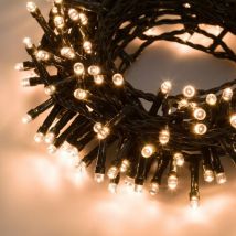 Chaîne linéaire 900 LED blanc chaud 36,5m en touret