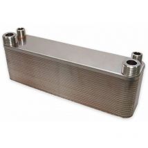 Échangeur de chaleur thermique acier inoxydable 40 plaques max 165 kw eau solaire