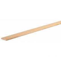 Chant plat angles arrondis pin 50mm x 6mm lg 2.40m