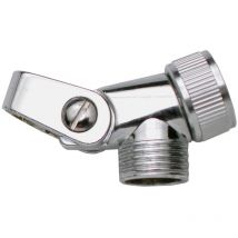 Horquilla articulada para soporte de teleducha en gancho de pared - cromo