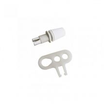 Chape De Suspension Tibelec Plastique, Blanc