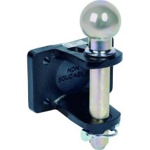 Chape mixte d'attelage 3,5T – 4 trous – Boule Ø 50 mm – Compatible avec diverses marques