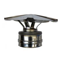 Chapeau chinois double paroi isolée - ø int/ext: 80-130