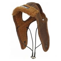 Chapeau classique en polaire pour animal domestique en cuir pour animal domestique (Taille l, café)