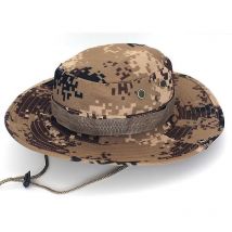 Chapeau de camouflage militaire de l'armée britannique pour hommes, chapeau de soleil de brousse de jungle, randonnée, pêche