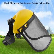Chapeau de casque de sécurité avec visière intégrale en maille pour la protection forestière de la débroussailleuse