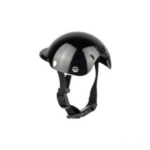 Casque pour Animaux de Compagnie Cool Chapeau de Chien Casquette Réglable pour Chiot, Chats-Noir