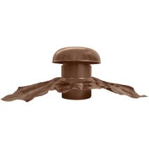 First Plast - Chapeau de ventilation avec bande plomb Ø160mm - Marron
