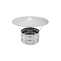 Chapeau fixe chinois de cheminA e CheminA e en acier galvanisA de 12 cm