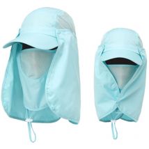 Chapeau pare-soleil de randonnée en plein air, masque de protection uv, protège-cou, chapeau de soleil de pêche