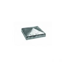 Chapeau Poteau Carré Pyramide 9x9cm zingué à chaud