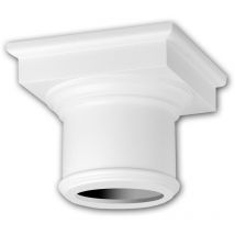 Profhome Decor - Chapiteau de colonne 111002 Profhome Colonne Élement décorative style dorique blanc