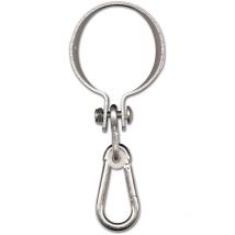 Chapuis - 918z gancio per altalena con moschettone acciaio zincato, Grigio, 250 mm/Ø 100 mm