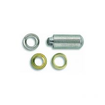 VOB3 Confezione di 25 occhielli telo + accessori di posa - Ottone - Diametro 10 mm - Chapuis