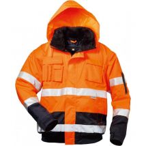 Chaqueta softshell de alta visibilidad volker Talla m, naranja/azul marino