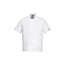 Chaqueta de cocina chef Cumbria Unisex bolsillo manga bolígrafo C733 4XL Blanco