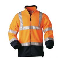 Chaqueta softshell de alta visibilidad Talla m, naranja/azul marino