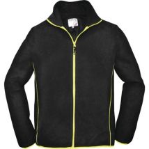 Chaqueta de forro polar para hombre talla m negro / lima