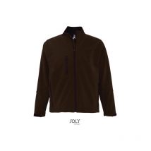 Chaqueta De Hombre Con Cremallera Softshell Sol's relax 4XL Chocolate oscuro