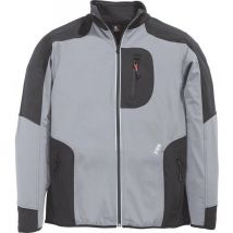 FHB - Chaqueta de trabajo Ralf,Jersey-Fleece, Talla l, gris/negro