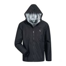 Tamaño de la chaqueta impermeable de Pattani m negro Elysee