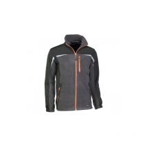 Juba - 967/S chaqueta cortavientos 92% POL./8% elastano forro polar. gris oscuro/negro detall