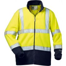 Chaqueta softshell de alta visibilidad Valentin Talla s, amarillo/azul marino