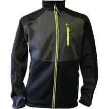 Chaqueta polar de punto Talla l verde oscuro / negro / verde lima terrax