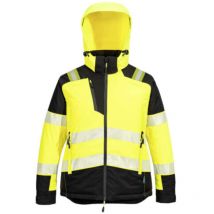 Portwest - Chaqueta PW3 Alta Visibilidad para mujer de invierno T162 m Amarillo/Negro