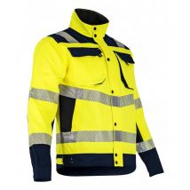 Chaqueta reflectante de alta visibilidad LMA T3 M Amarillo fluorescente/ Azul marino - 2219 T3/M