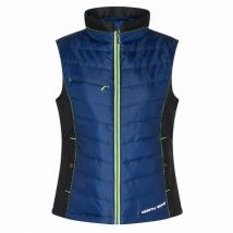 North Ways - Chaqueta sin mangas para mujer - nine worth - Constance 1575 Navy / Fluorescent Yellow s. m