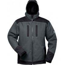 chaqueta de trabajo softshell Aouix, Talla XL, gris/negro
