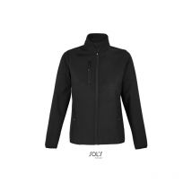 Chaqueta Softshell Con Cremallera Para Mujer Sol's falcon women xl Negro