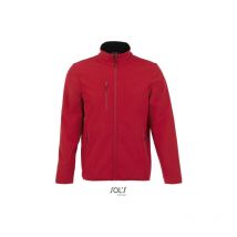 Chaqueta Softshell De Hombre Con Cremallera Sol's radian men m Rojo chili