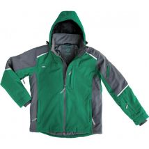 Chaqueta softshell invierno , Talla 2XL, verde /gris